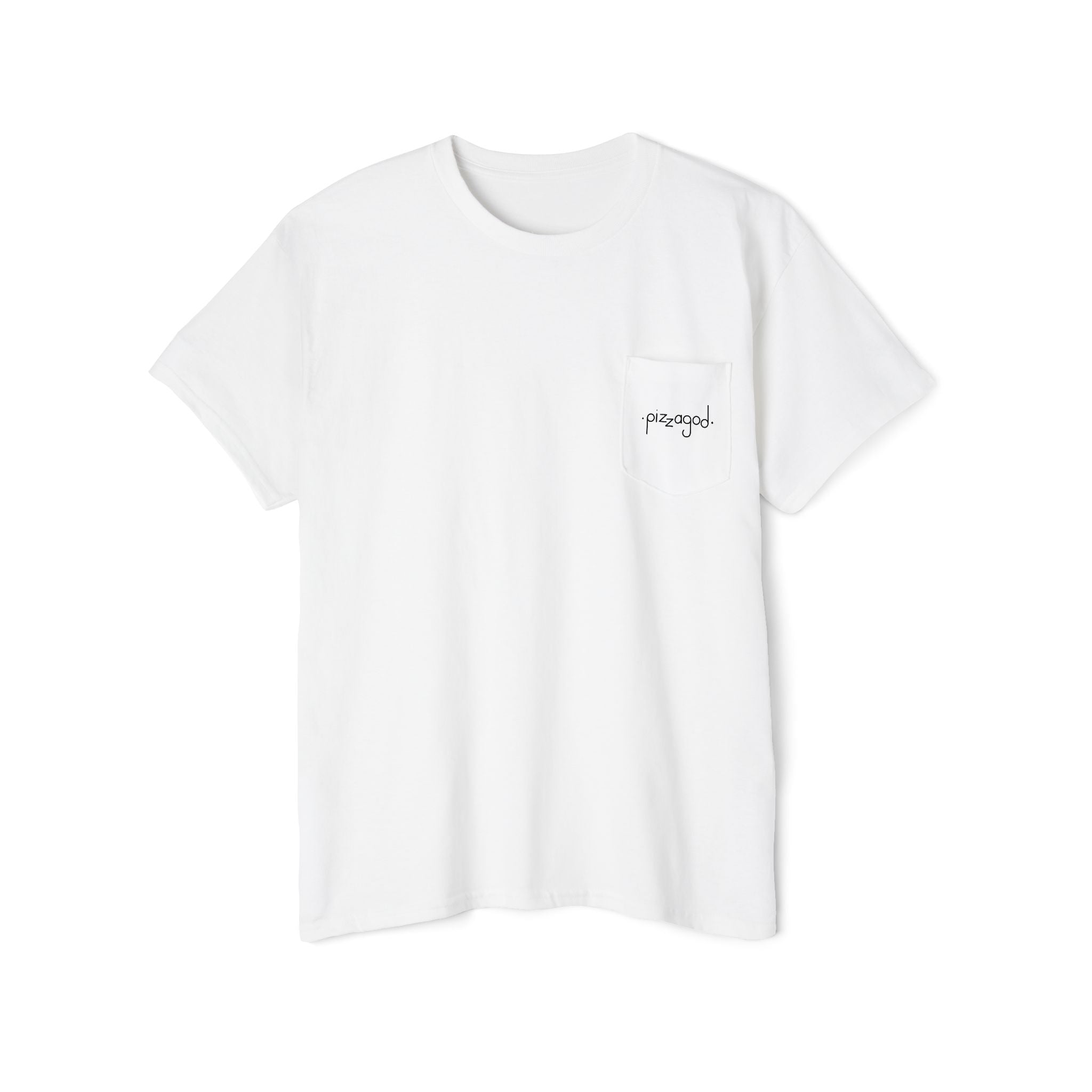 OG pizza Pocket Tee white