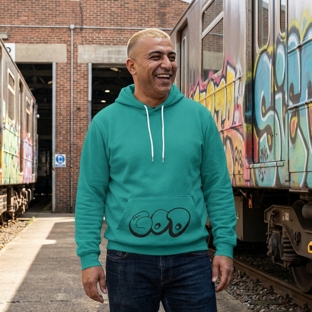 pizzaDOOM Hoodie - NW Teal