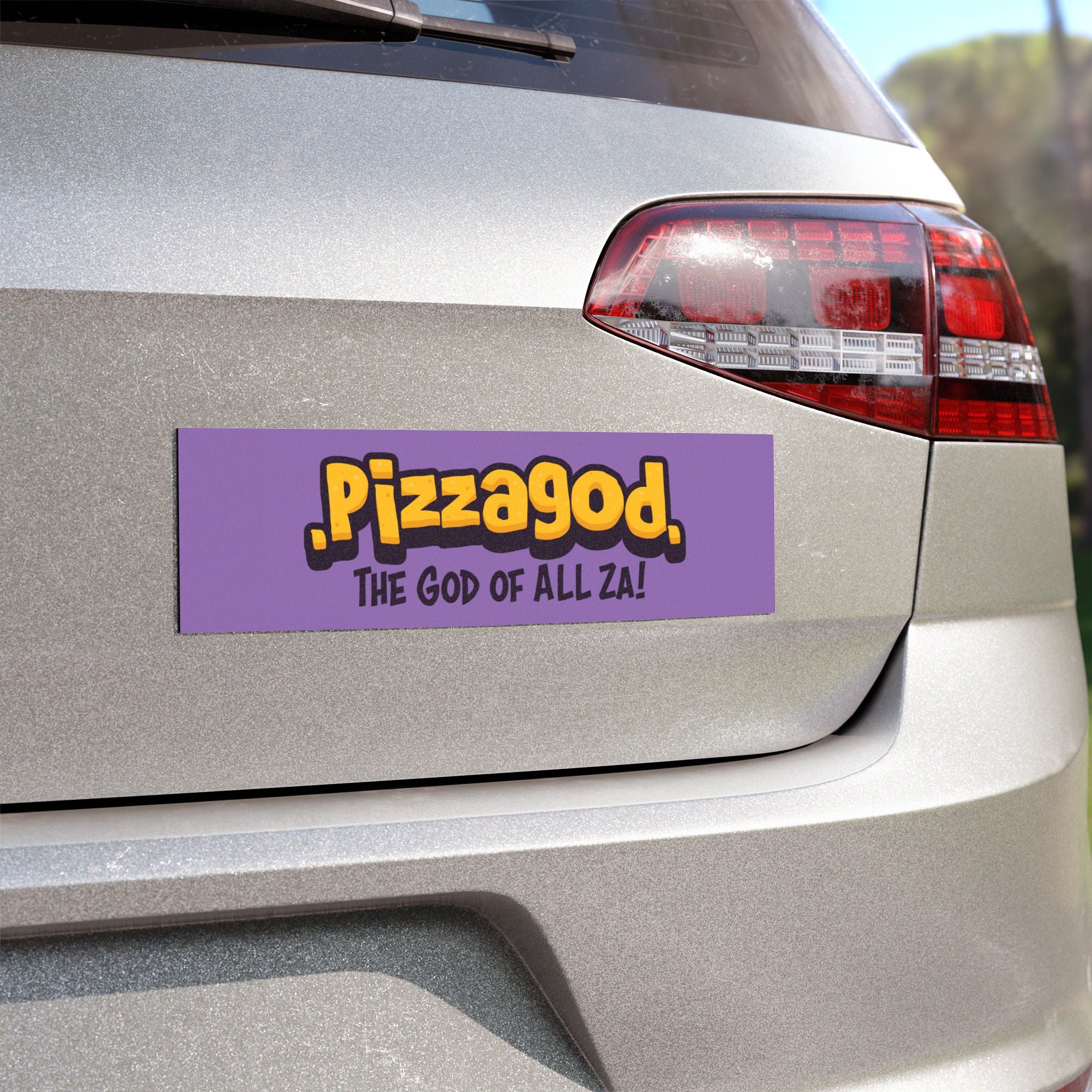 "The God of All Za!" Bumper Sticker Magnet